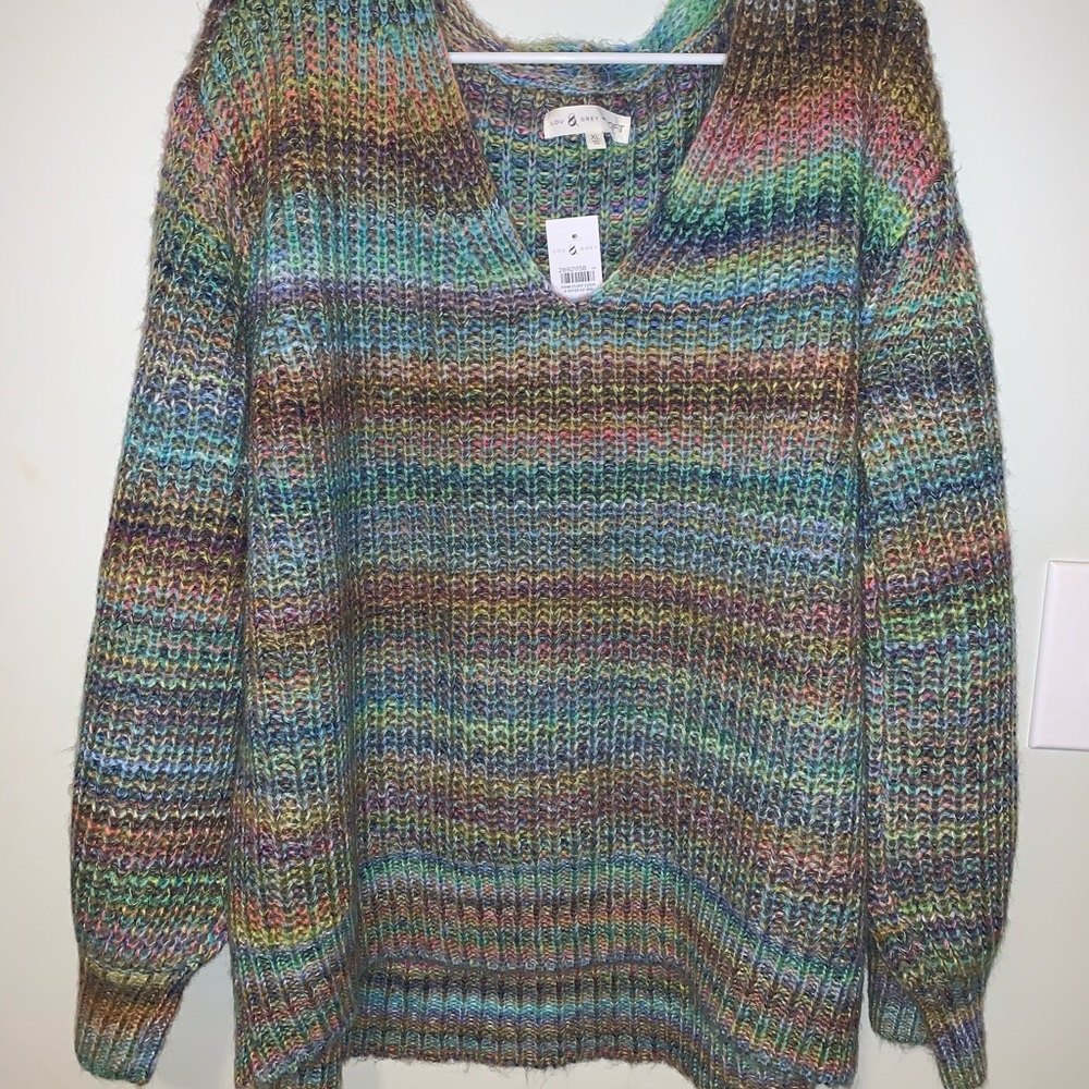 NWT Lou & Grey Rainbow Sweater